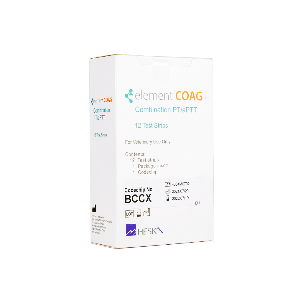 Combination PT/aPTT Test Strips, Element COAG+ (12 strips/box)