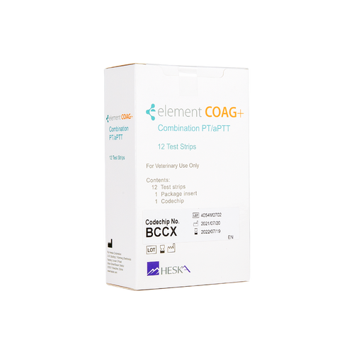 Combination PT/aPTT Test Strips, Element COAG+ (12 strips/box)