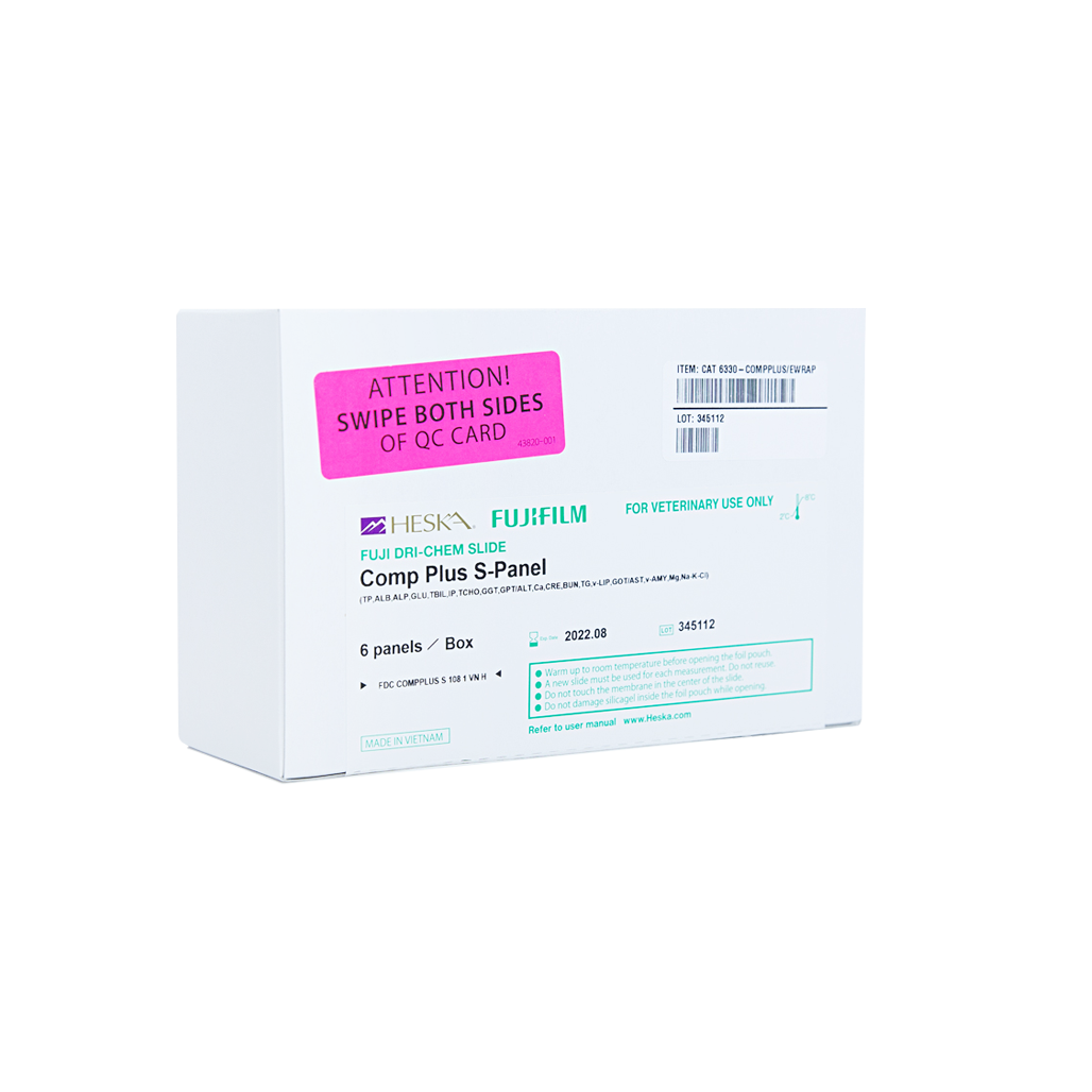 DRI-CHEM Slides, Comprehensive Plus E-Wrap (6 Panels per box)